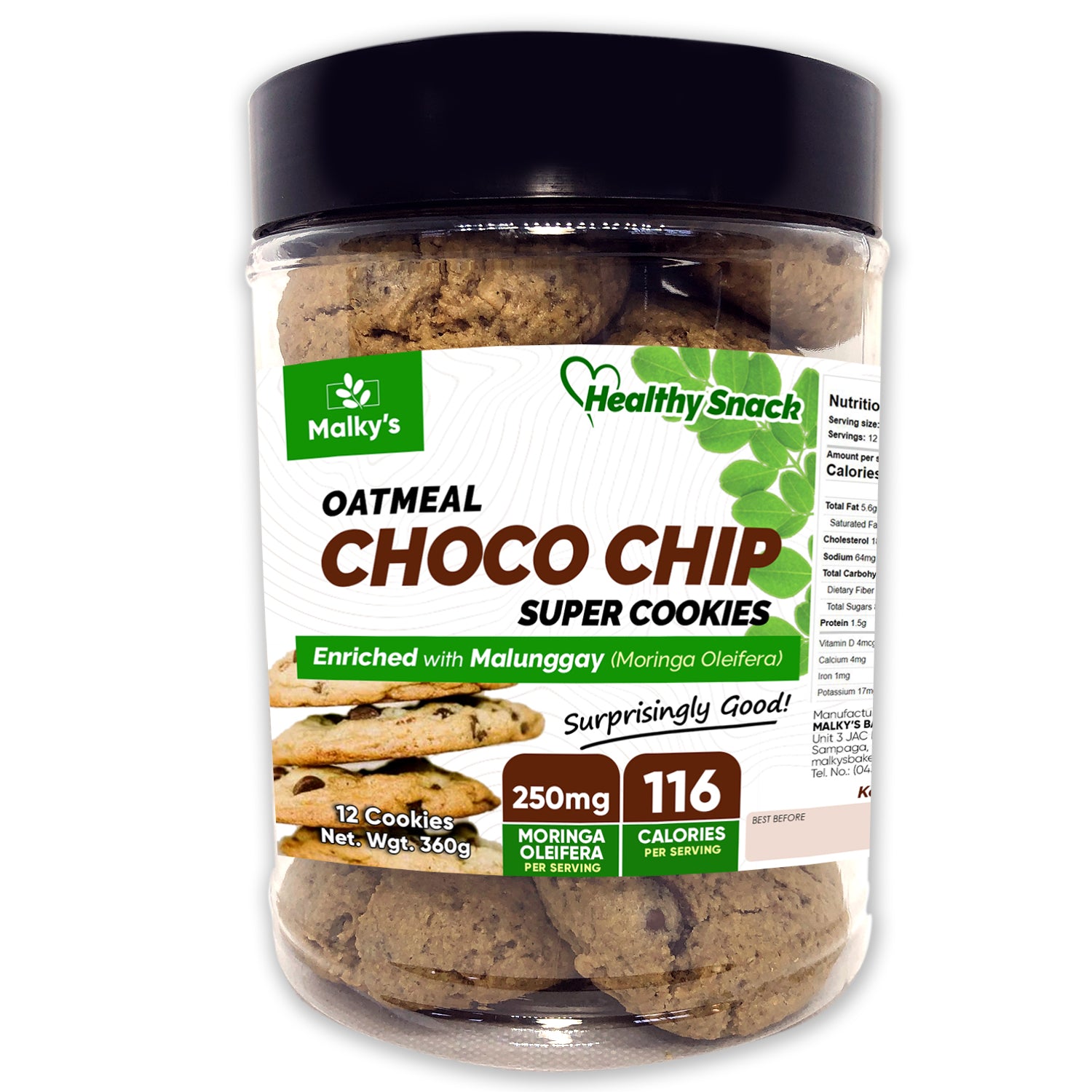 Malky's Choco Chip Lactation Cookies | Classic Milk Booster for Breastfeeding Moms