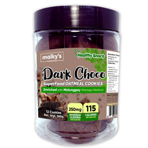 Malky's Dark Chocolate Moringa Lactation Cookies – Rich, bold milk-boosting treat